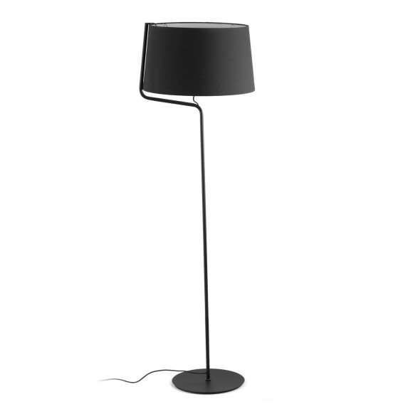 FARO - Luminaria pie salón BERNI E27 20W negro