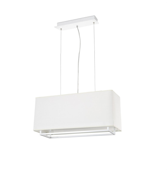 FARO - Luminaria colgante VESPER 60cm 2xE27 20W blanco