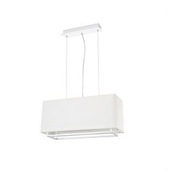 FARO - Luminaria colgante VESPER 60cm 2xE27 20W blanco