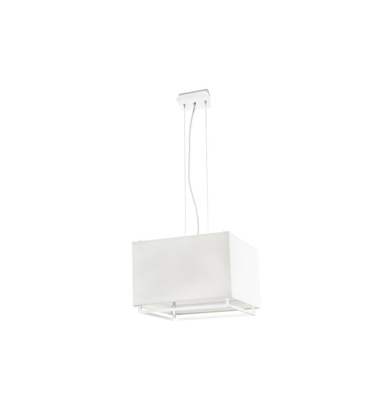 FARO - Luminaria colgante VESPER 40cm 3xE27 20W blanco