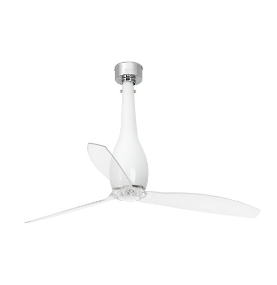 FARO - Ventilador ETERFAN diámetro 128cm blanco brillo palas transparente