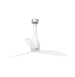 FARO - Ventilador ETERFAN diámetro 128cm blanco brillo palas transparente