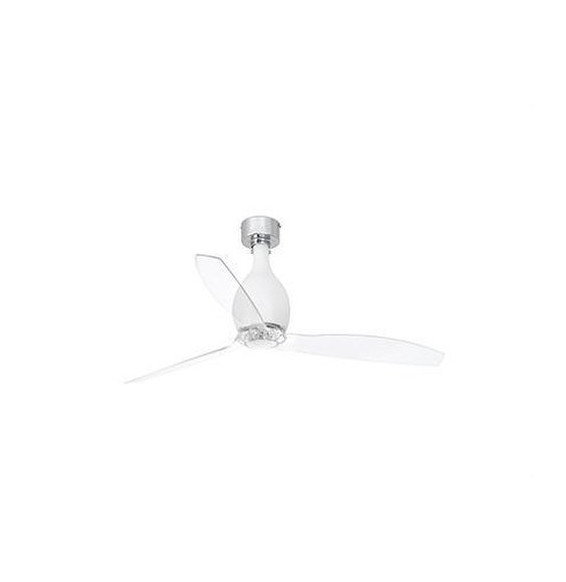 FARO - Ventilador MINI ETERFAN diámetro 128 blanco mate palas transparente