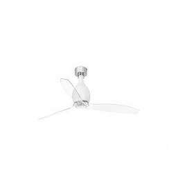 FARO - Ventilador MINI ETERFAN diámetro 128 blanco mate palas transparente