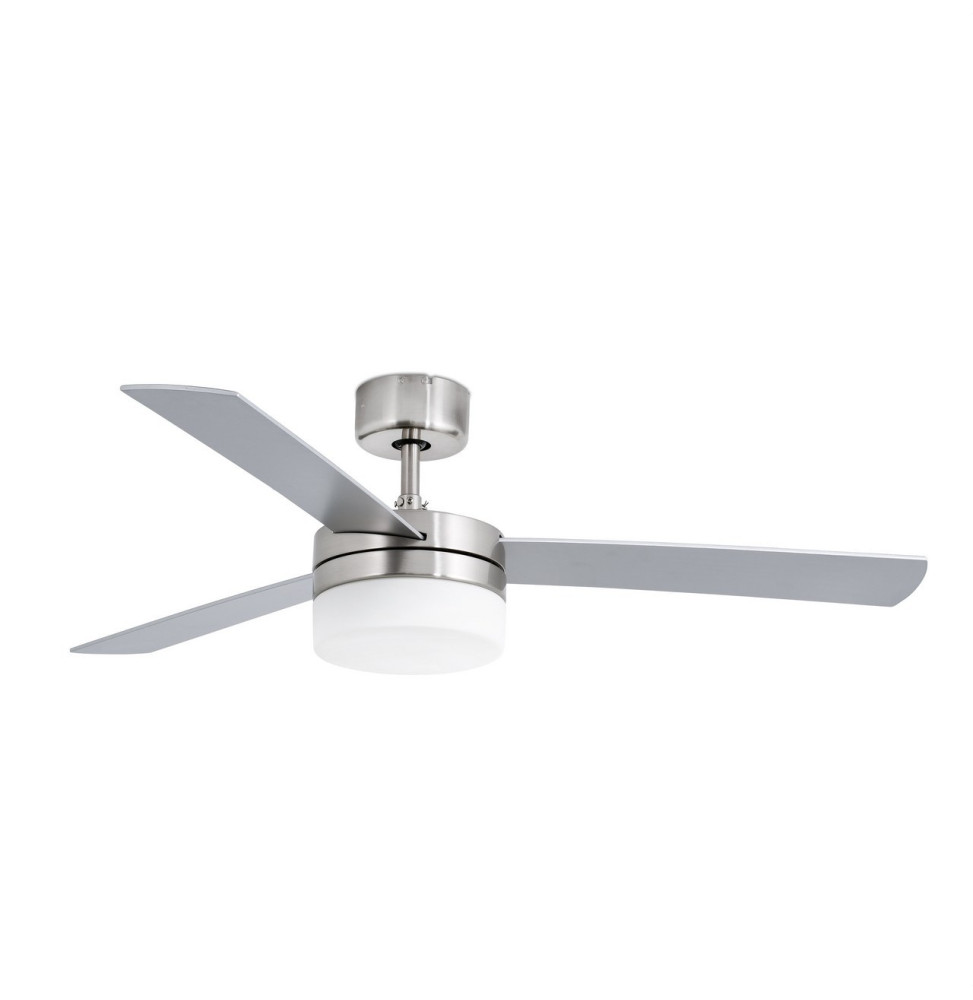 FARO - Ventilador PANAY diámetro 122 3 palas 2xE14 40W níquel mate