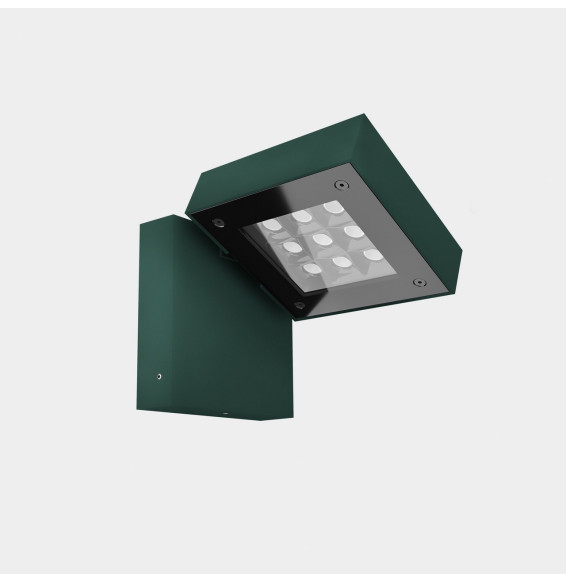 LedsC4 - Aplique IP66 Modis Simple LED 18.3W blanco cálido 3000K DALI-2/PUSH verde abeto 1189lm