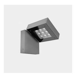 LedsC4 - Aplique IP66 Modis Simple LED 18.3W blanco cálido 3000K ON-OFF gris 1301lm