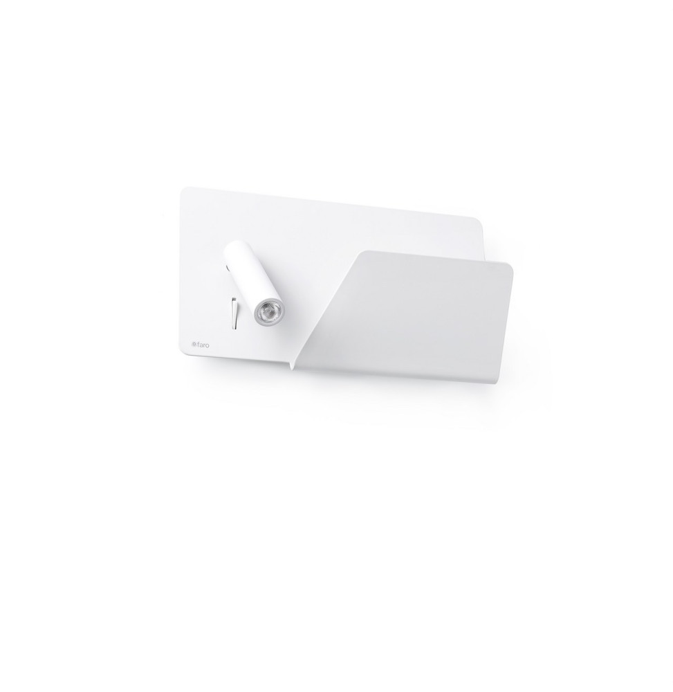 FARO - Aplique SUAU derecha USB LED 3W 3K blanco