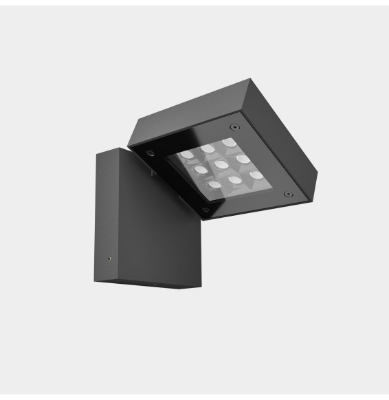 LedsC4 - Aplique IP66 Modis Simple LED 18.3W blanco neutro 4000K DALI-2/PUSH gris urbano 1301lm