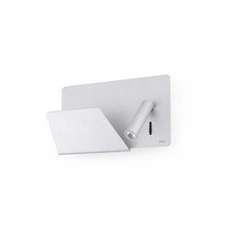 FARO - Aplique SUAU izquierda USB LED 3W 3K gris