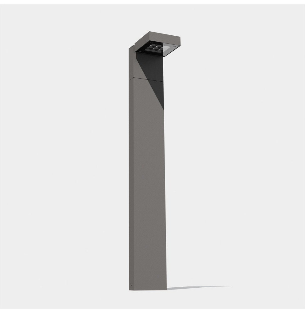 LedsC4 - Baliza IP66 Modis 1000mm LED 18.3W 2700K gris urbano 1184lm DALI-2/PUSH