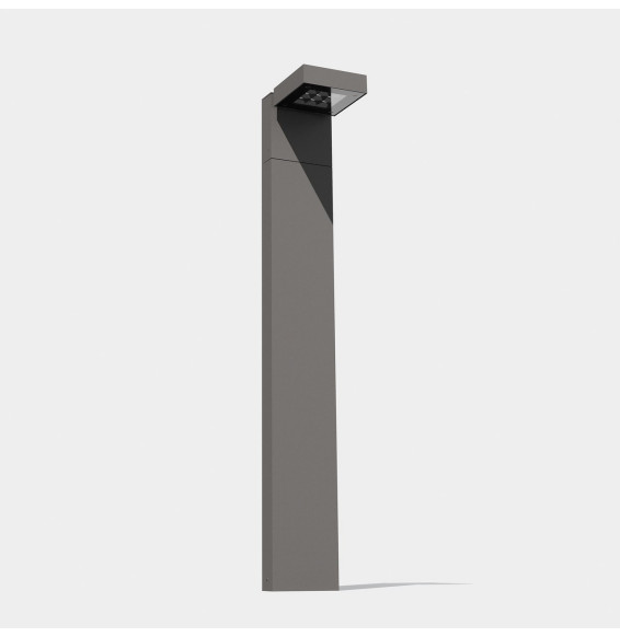 LedsC4 - Baliza IP66 Modis 1000mm LED 18.3W 2700K gris urbano 1184lm DALI-2/PUSH