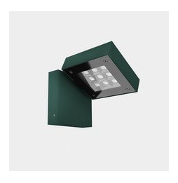 LedsC4 - Aplique IP66 Modis Simple LED 18.3W blanco cálido 3000K DALI-2/PUSH verde abeto 1301lm