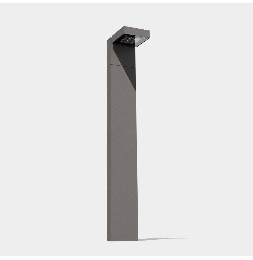 LedsC4 - Baliza IP66 Modis 1000mm LED 18.3W 2700K gris urbano 1301lm DALI-2/PUSH
