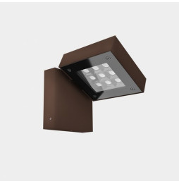 LedsC4 - Aplique IP66 Modis Simple LED 18.3W blanco neutro 4000K DALI-2/PUSH marrón 1184lm