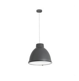 FARO - Luminaria colgante CHARLOTTE 1xE27 60W gris oscuro