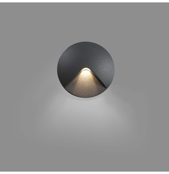 FARO - Luminaria empotrable UVE LED 2W 3000K gris oscuro