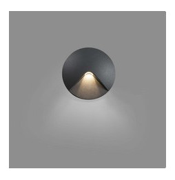 FARO - Luminaria empotrable UVE LED 2W 3000K gris oscuro