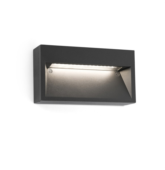 FARO - Aplique PATH LED 9W 3000K gris oscuro