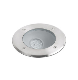 FARO - Luminaria empotrable SALT asimétrico LED 9W 3000K níquel mate