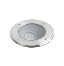 FARO - Luminaria empotrable SALT asimétrico LED 9W 3000K níquel mate