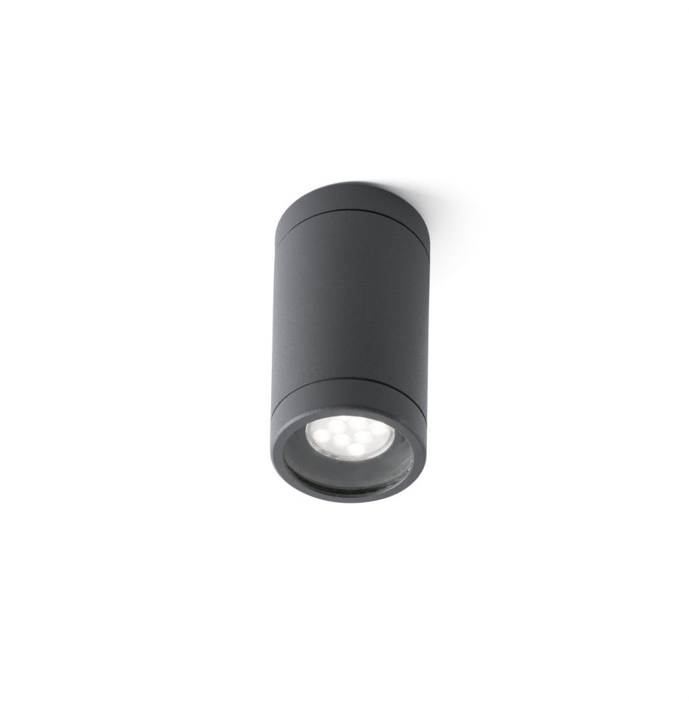 FARO - Plafón superficie OLOT GU10 35W gris oscuro
