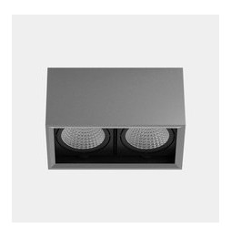 LedsC4 - Downlight MULTIDIR SURFACE BIG DOUBLE 16W gris IN IP20 / OUT IP54