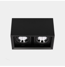 LedsC4 - Downlight MULTIDIR SURFACE BIG DOUBLE 16W negro IN IP20 / OUT IP54