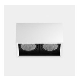 LedsC4 - Downlight MULTIDIR SURFACE BIG DOUBLE 33.2W blanco neutro 4000K CRI 90 14.6º blanco IN IP20 / OUT IP54 4248lm