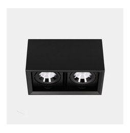 LedsC4 - Downlight MULTIDIR SURFACE BIG DOUBLE 33.2W blanco cálido 3000K CRI 90 59º DALI-2 negro IN IP20 / OUT IP54 4020lm