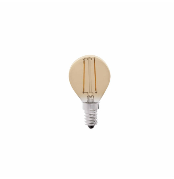 FARO - Lámpara G45 E14 LED 2W filamento ámbar 2200K