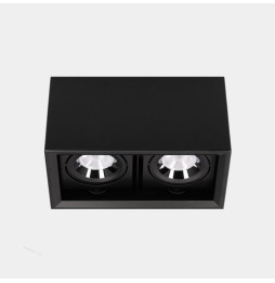 LedsC4 - Downlight MULTIDIR SURFACE BIG DOUBLE 33.2W blanco neutro 4000K CRI 90 22.5º negro IN IP20 / OUT IP54 4170lm