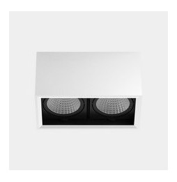 LedsC4 - Downlight MULTIDIR SURFACE BIG DOUBLE 46.2W blanco cálido 3000K CRI 90 14.4º DALI-2 blanco IN IP20 / OUT IP54 5470lm