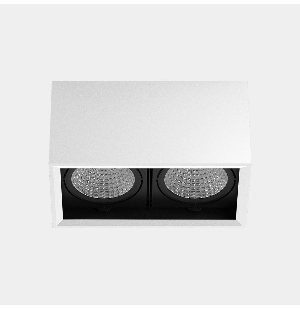 LedsC4 - Downlight MULTIDIR SURFACE BIG DOUBLE 46.2W blanco cálido 2700K CRI 90 59º ON-OFF blanco IN IP20 / OUT IP54 5352lm LedsC4 - Downlight MULTIDIR SURFACE BIG DOUBLE 46.2W blanco cálido 2700K CRI 90 59º ON-OFF blanco IN IP20 / OUT IP54 5352lm
