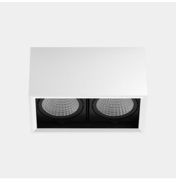 LedsC4 - Downlight MULTIDIR SURFACE BIG DOUBLE 46.2W blanco cálido 3000K CRI 90 22.7º DALI-2 blanco IN IP20 / OUT IP54 5470lm