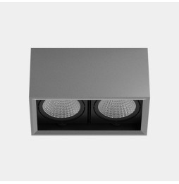LedsC4 - Downlight MULTIDIR SURFACE BIG DOUBLE 46.2W blanco cálido 3000K CRI 90 22.7º DALI-2 gris IN IP20 / OUT IP54 5470lm