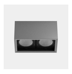 LedsC4 - Downlight MULTIDIR SURFACE BIG DOUBLE 46.2W blanco cálido 3000K CRI 90 22.7º DALI-2 gris IN IP20 / OUT IP54 5470lm