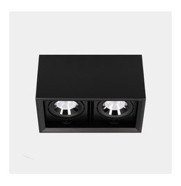 LedsC4 - Downlight MULTIDIR SURFACE BIG DOUBLE 46.2W blanco cálido 3000K CRI 90 59º ON-OFF negro IN IP20 / OUT IP54 5392lm