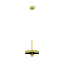 FARO - Luminaria colgante WHIZZ E27 20W oro níquel negro