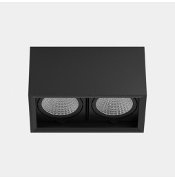 LedsC4 - Downlight MULTIDIR SURFACE BIG DOUBLE 71.6W blanco cálido 2700K CRI 90 22.7º negro IN IP20 / OUT IP54 7880lm