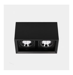 LedsC4 - Downlight MULTIDIR SURFACE BIG DOUBLE 71.6W blanco neutro 4000K CRI 90 14.5º ON-OFF negro IN IP20 / OUT IP54 8292lm