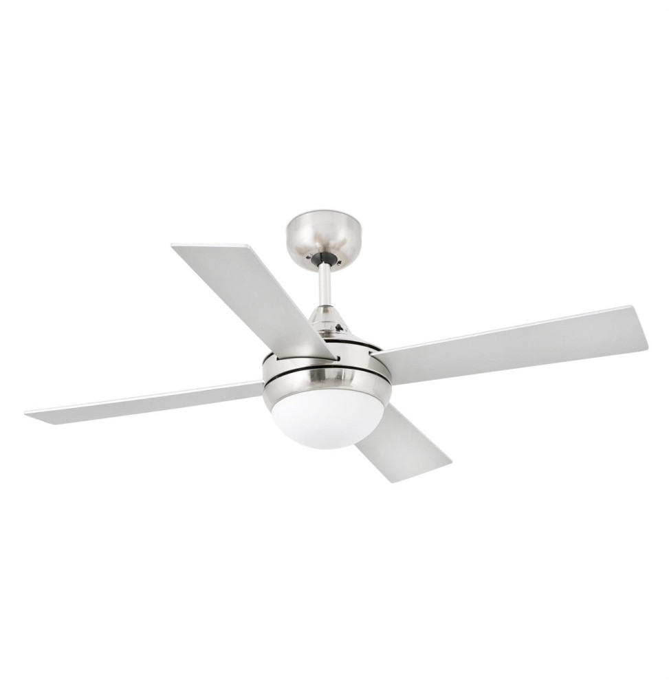 FARO - Ventilador MINI ICARIA 106 2xE14 20W 4 palas níquel
