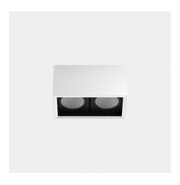 LedsC4 - Downlight MULTIDIR SURFACE SMALL DOUBLE 14.6W blanco cálido 2700K CRI 90 24.1º DALI-2 blanco IN IP20 / OUT IP54 1708lm