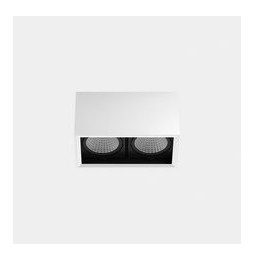 LedsC4 - Downlight MULTIDIR SURFACE SMALL DOUBLE 14.6W blanco neutro 4000K CRI 90 16.5º DALI-2 blanco IN IP20 / OUT IP54 1836lm