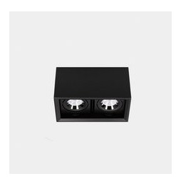 LedsC4 - Downlight MULTIDIR SURFACE SMALL DOUBLE 21.4W blanco cálido 2700K CRI 90 17.6º DALI-2 negro IN IP20 / OUT IP54 2174lm