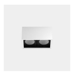 LedsC4 - Downlight MULTIDIR SURFACE SMALL DOUBLE 14.6W blanco neutro 4000K CRI 90 16.5º blanco IN IP20 / OUT IP54 1836lm