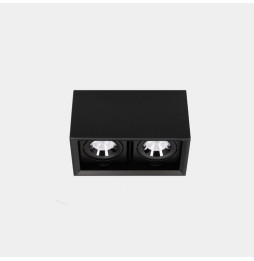 LedsC4 - Downlight MULTIDIR SURFACE SMALL DOUBLE 14.6W blanco cálido 2700K CRI 90 61.9º DALI-2 negro IN IP20 / OUT IP54 1696lm
