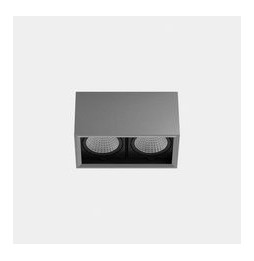 LedsC4 - Downlight MULTIDIR SURFACE SMALL DOUBLE 14.6W blanco cálido 3000K CRI 90 16.5º gris IN IP20 / OUT IP54 1738lm