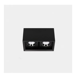 LedsC4 - Downlight MULTIDIR SURFACE SMALL DOUBLE 21.4W blanco cálido 2700K CRI 90 24.5º negro IN IP20 / OUT IP54 2174lm