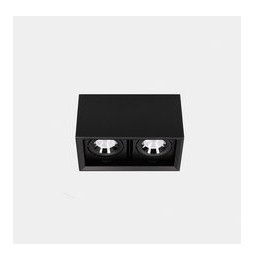 LedsC4 - Downlight MULTIDIR SURFACE SMALL DOUBLE 21.4W blanco cálido 2700K CRI 90 61.9º DALI-2 negro IN IP20 / OUT IP54 2174lm